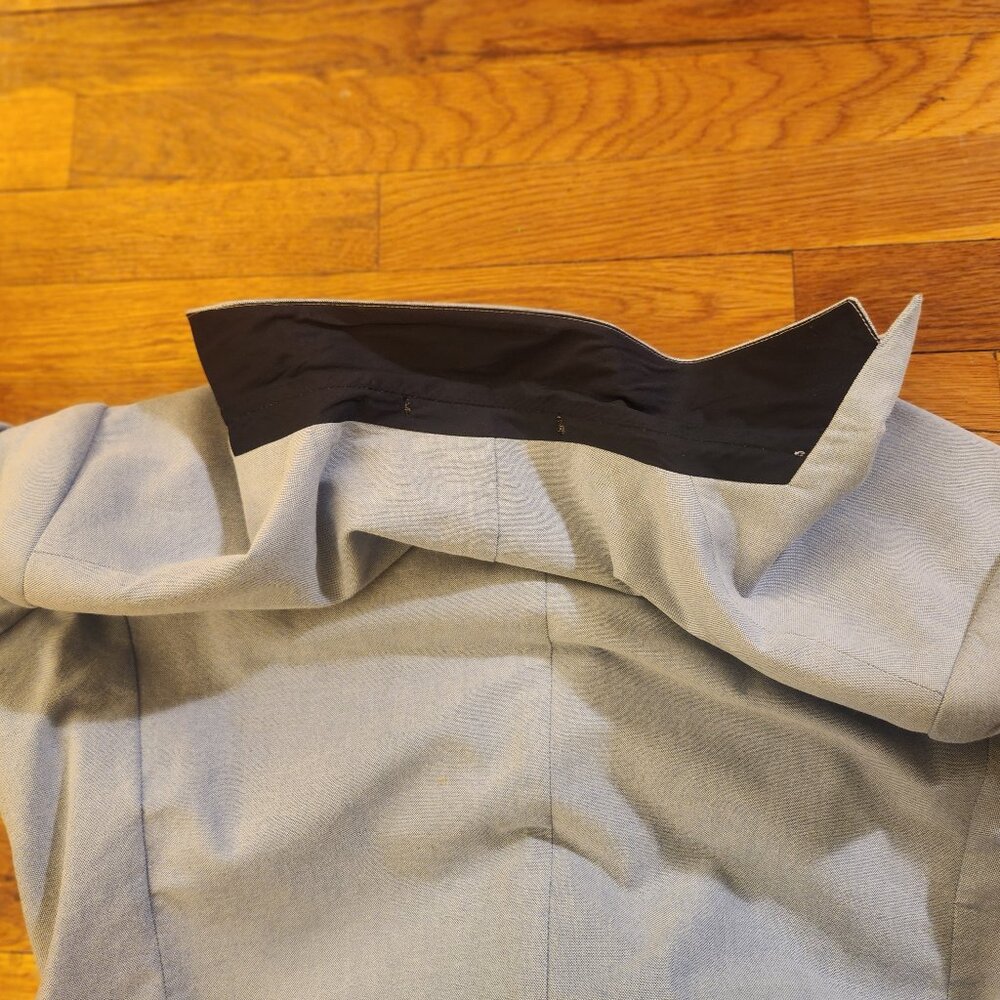 Light Blue Men's H&M 100% Cotton Blazer with Elbow Patches Size 44R Excellent - Picture 16 of 16